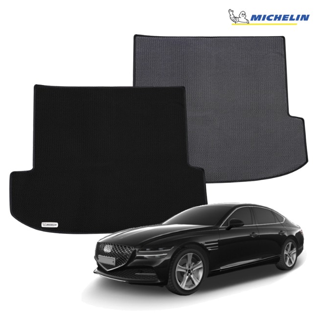 제네시스 G80/RG3 가솔린디젤 (20년3월~23년12월) 미쉐린 스마트 매쉬코일 트렁크매트, 블랙, 제네시스 G80／RG3 가솔린디젤 52,900원