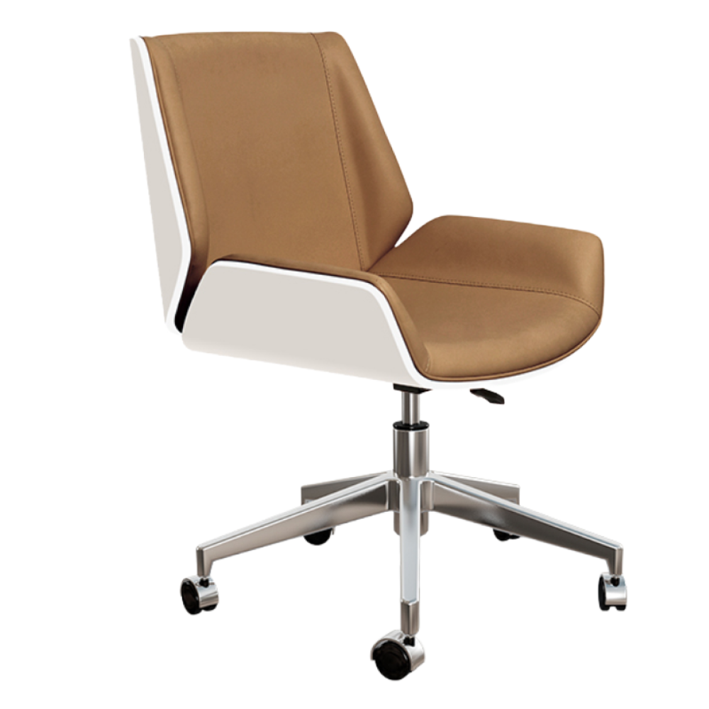 르블랑퍼니처 프리미엄 투톤 의자 사무용 컴퓨터 고급 회의실 임원 가죽, 카키+화이트 310,000원