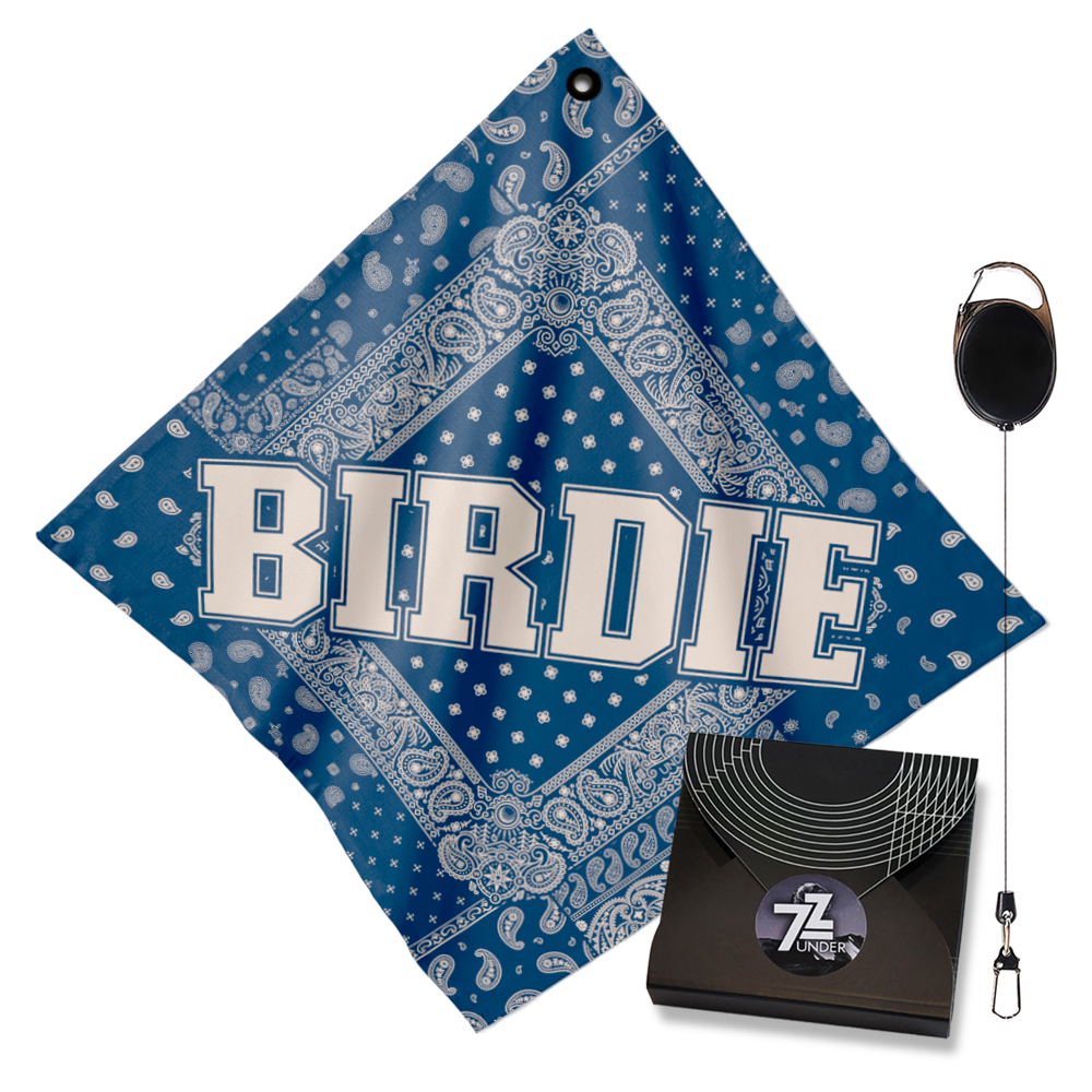 언더72 골프타올 릴와이어 클립형 세트 극세사 파크골프 겸용 선물용, 1세트, T81_버디_블루 9,500원