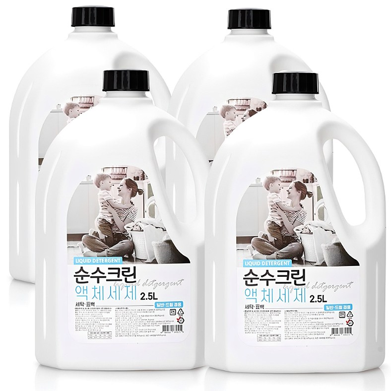 순수크린 플로럴 액체세제 실내건조 대용량 자연유래성분 7,980원