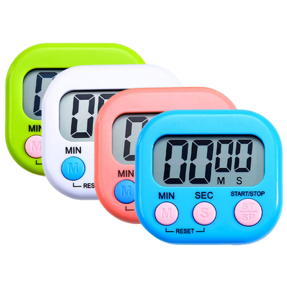 타이머 주방 요리 쿠킹 튀김 자석 식당 타임 스탑 워치, 1개, 타이머 화이트, 현재가 1,200원