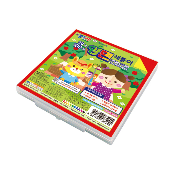 종이나라 6000 양면 색종이 케이스 100매 20색, 1개 5,130원