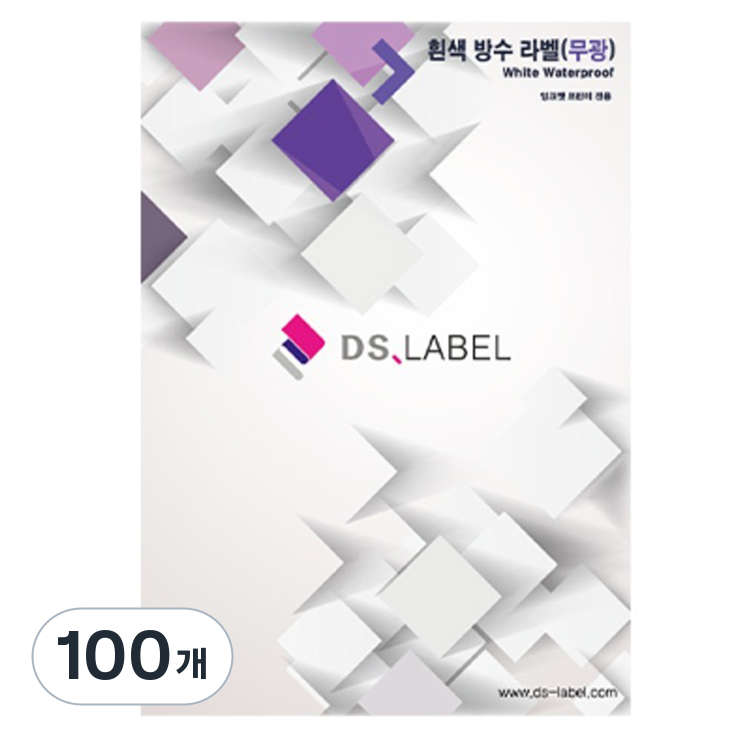 디에스라벨 방수 무광 잉크젯 라벨지 흰색 DI3084, 84칸, 100개, 현재가 42,490원