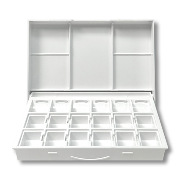 신한화구 수채화 하프 팬 팔레트 12색+6칸, 18칸, 1개 7,300원