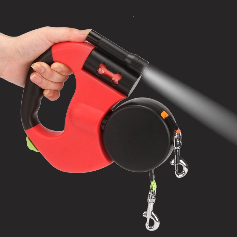 루프(Loop) 3in1 반려견 강아지 두마리 자동 리드줄 산책 소형견 듀얼리드줄 트윈 야광줄 3M 19,500원