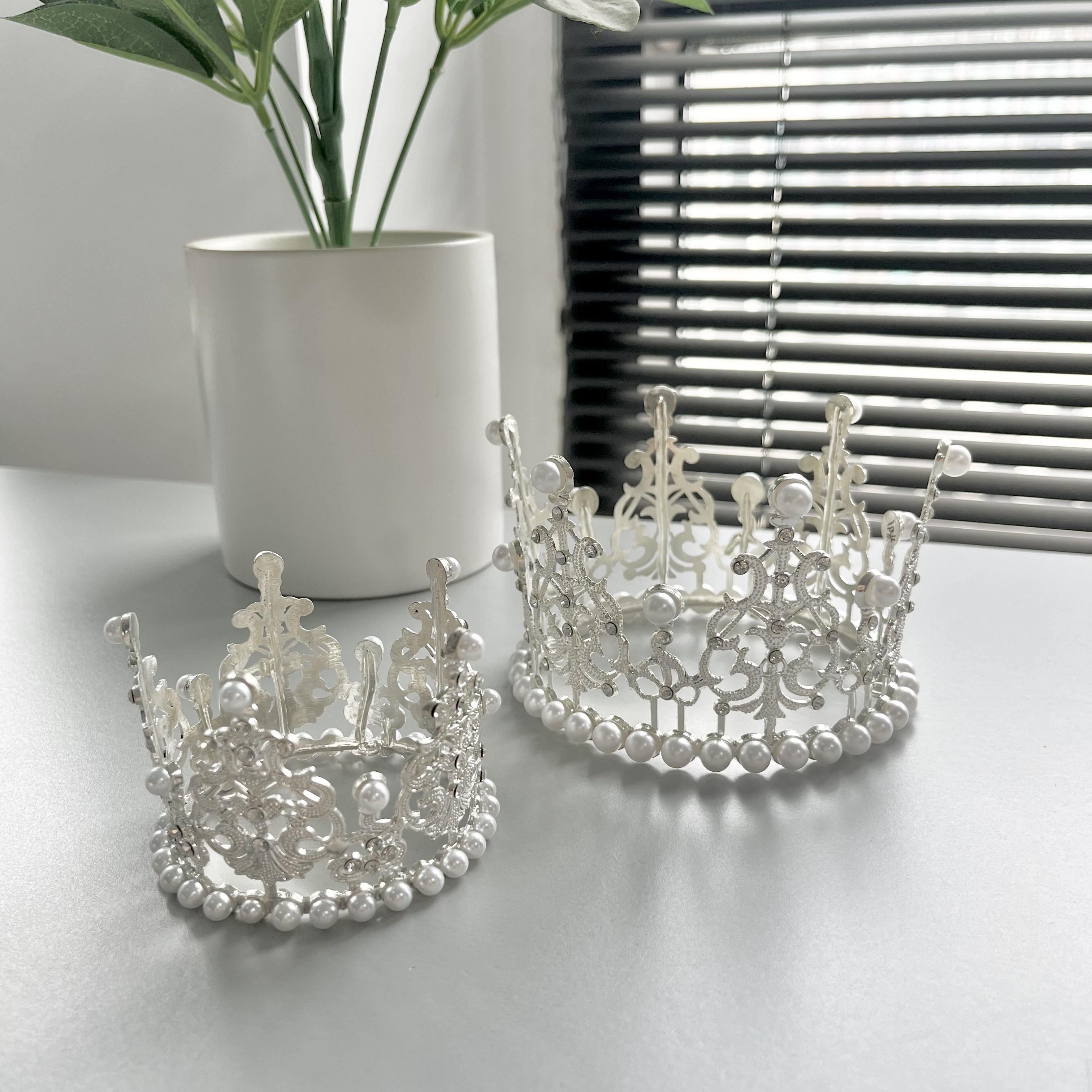 실버 티아라 화려한 공주티아라 레터링 케이크 장식 데코 용품, 6개입 18,900원