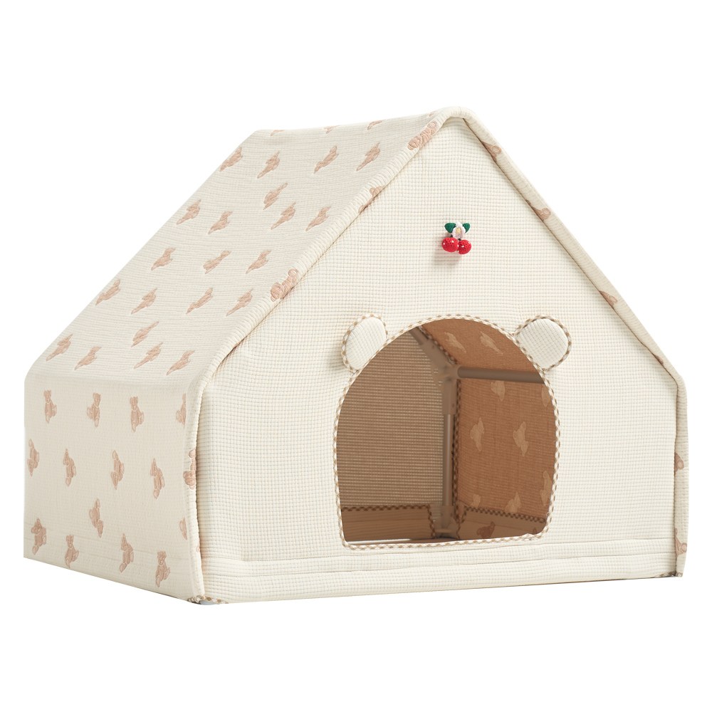 코코리에또펫 코코하우스 강아지집 소형견 중형견 하우스 숨숨집 애견하우스, 입구형 하우스(프랜베어)중형, 1개 199,000원