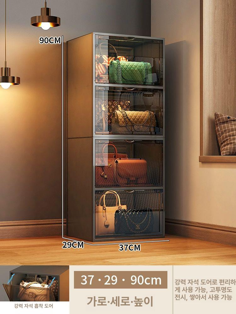 가방 진열장 캐비닛 다용도 명품백 핸드백 정리 수납 스토리지 투명 보관함 인테리어 82,000원