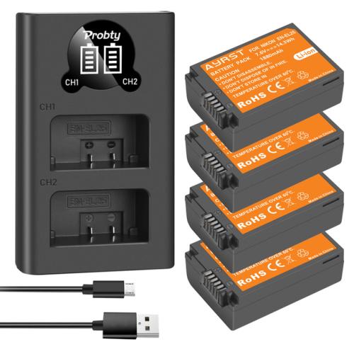 EN-EL25 ENEL25 1880mAh 충전식 리튬 이온 배터리 LED 충전기 포함 Nikon Z30 Z50 ZFC Z 50 Z FC 144,980원