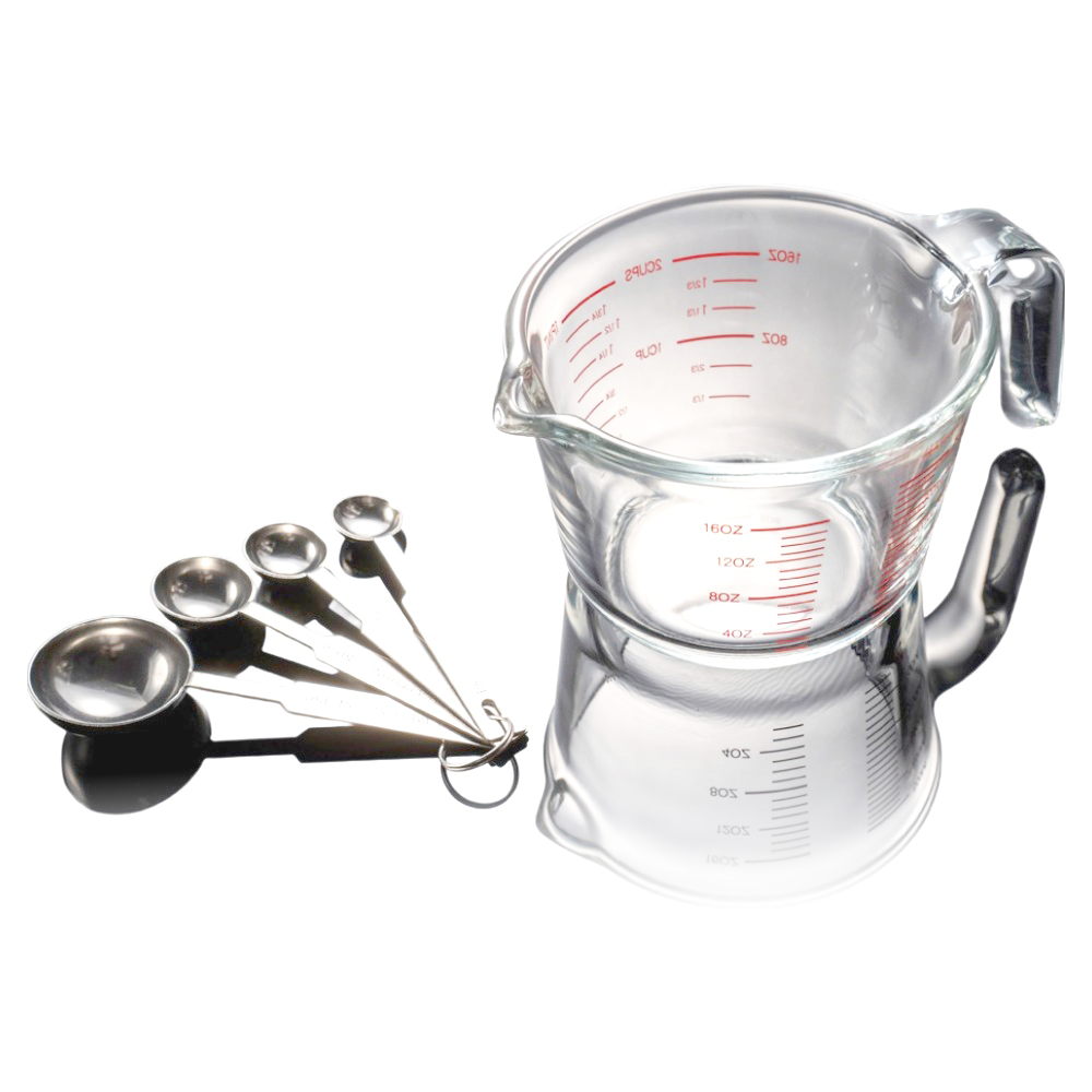 집사람 내열유리 계량컵 500ml + 스텐 계량스푼 세트 13,900원