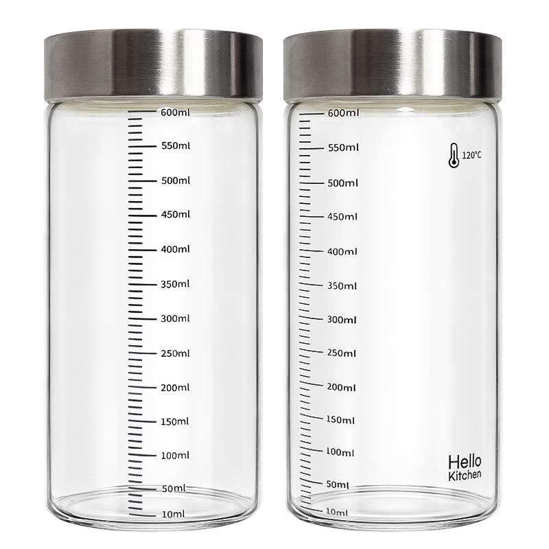 헬로키친 내열유리 눈금 유리병 와이드형, 600ml, 2개 10,890원