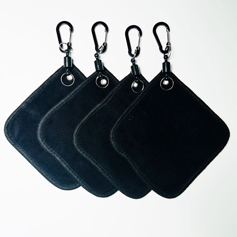 골프 볼 자석 타올 홀더 극세사 공 수건 스포츠 도톰타월, 4개, 블랙 14,950원