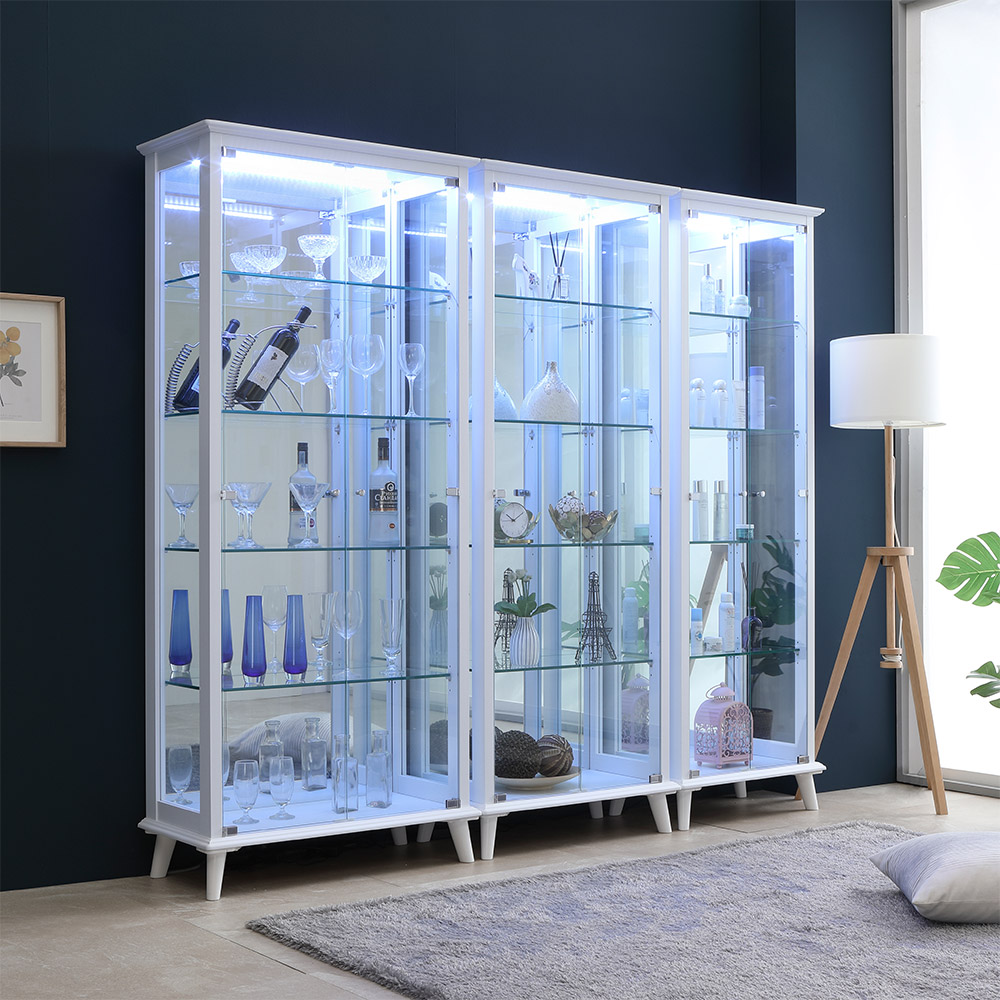 앤탑퍼니처 럭셔리 강화유리 장식장 4단/5단/조명설치선택가능 306,900원