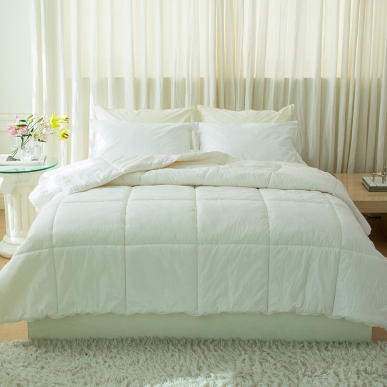 플로라침구 호주산 워싱 메리노울 100% 양모 차렵이불, 화이트 104,400원