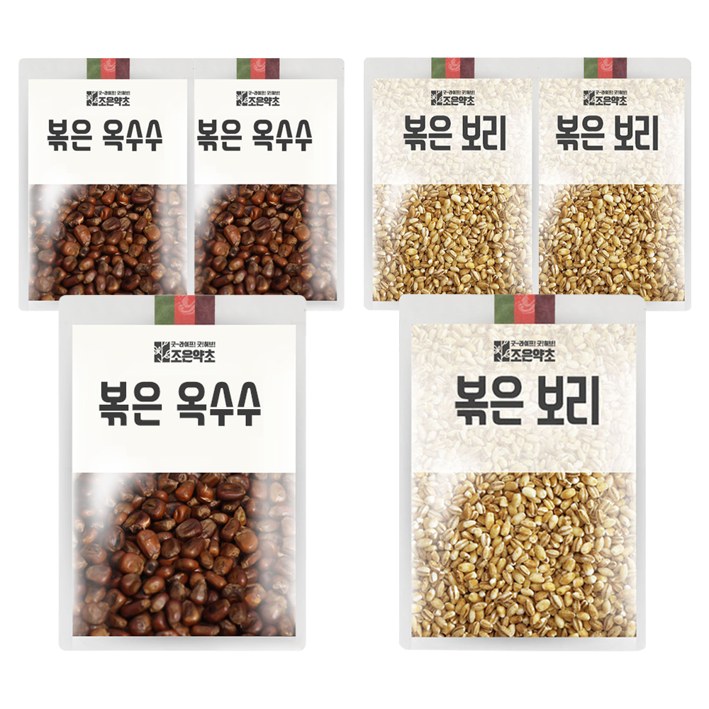 조은약초 볶은 옥수수 700g + 볶은 보리 700g 세트, 3세트 34,500원