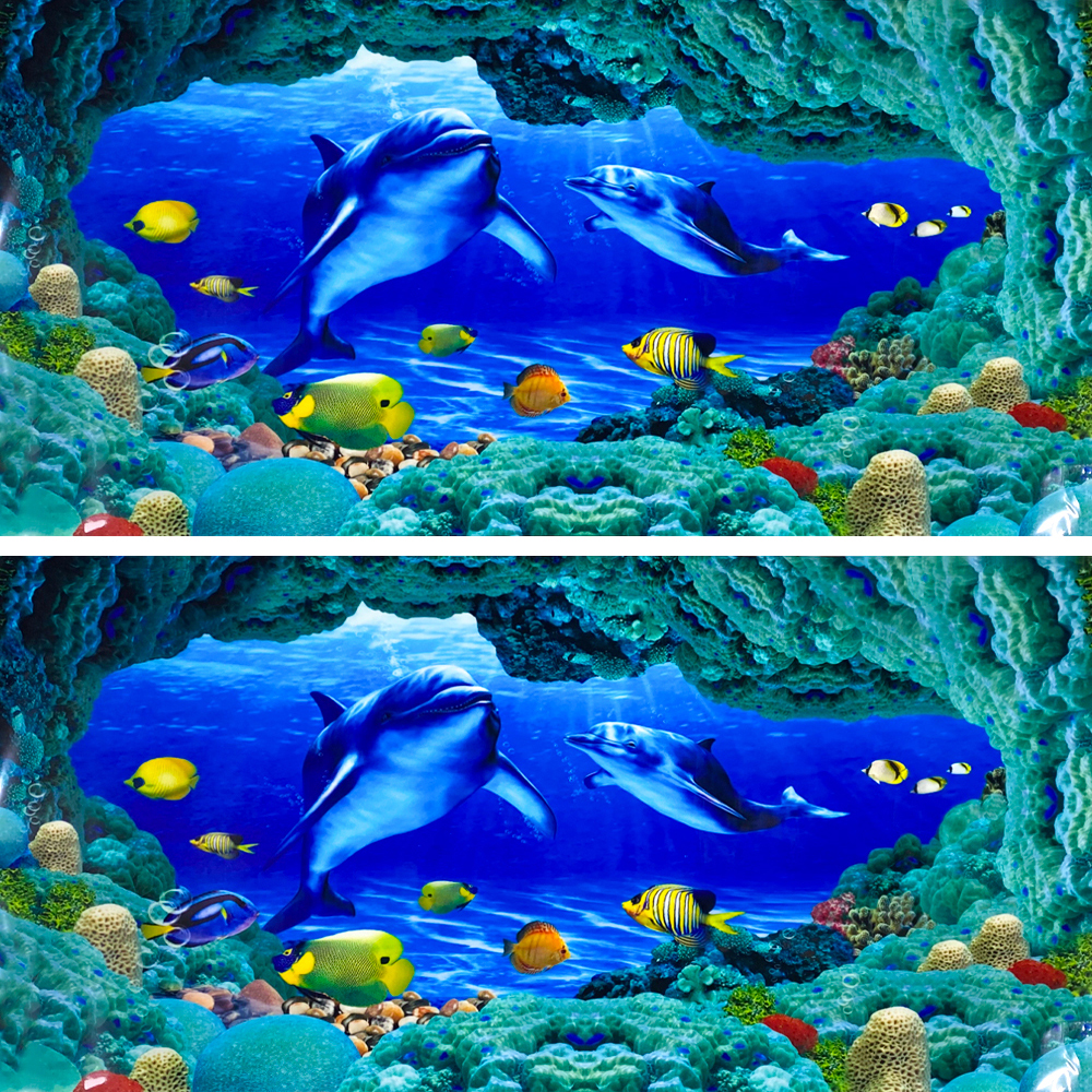 미미네아쿠아 돌고래 바다동굴 어항 백스크린 2p 11,000원