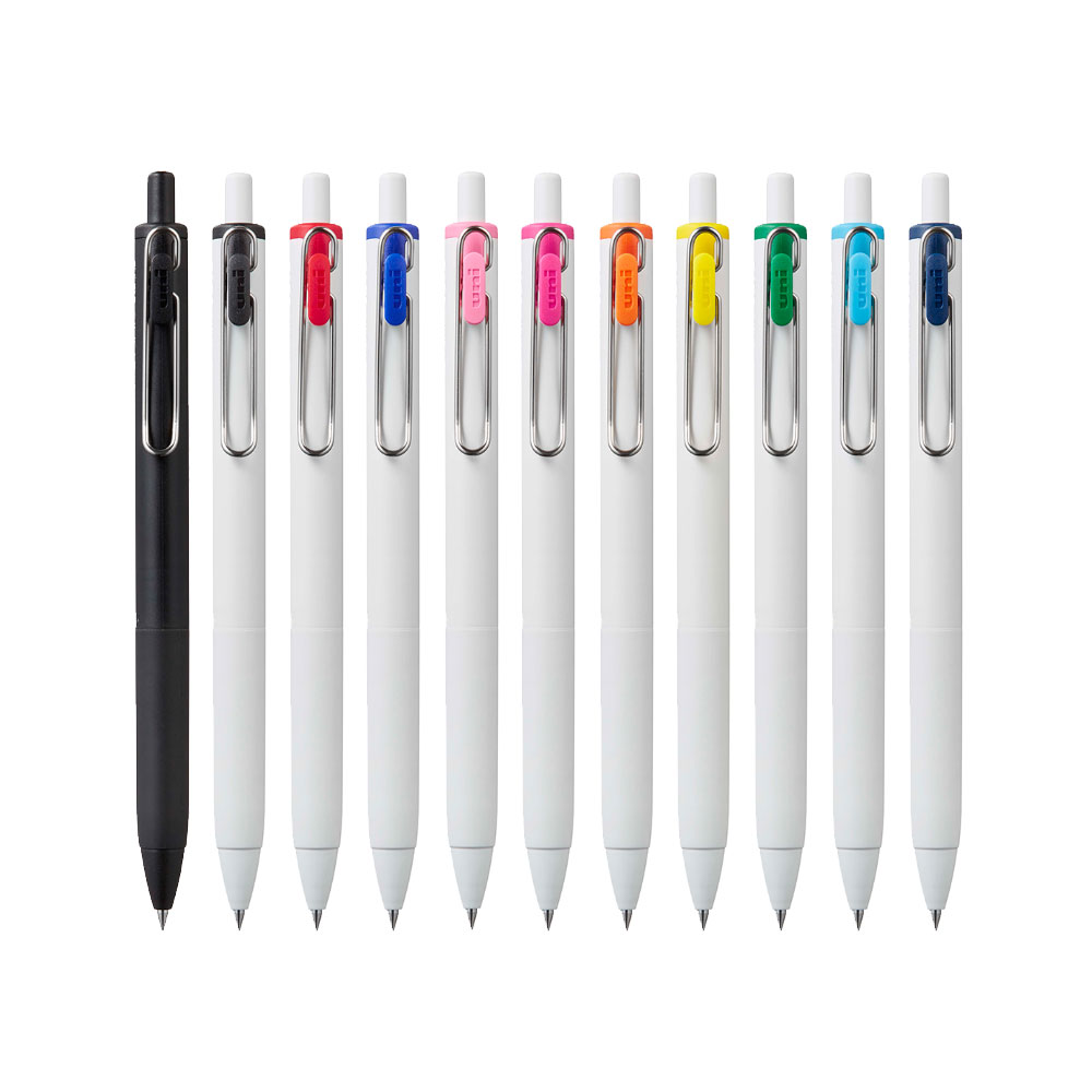 [컬러 세트_ 11개입] 유니볼 원 uni ball one 노크식 겔 잉크, 중성볼펜, 선명한 잉크 0.38mm, 0.5mm  (UMN-S-38, UMN-S-05) 10,800원