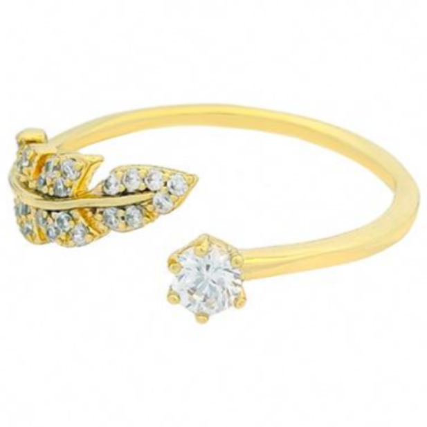 NXNA 925 도금 18K 호석 미니멀 디자인 오픈 조절 반지 CZW-JZ007 45,000원