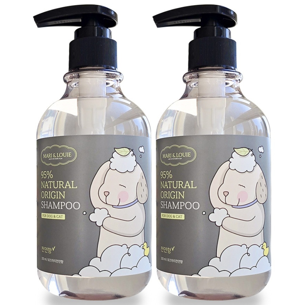 마리앤루이 펫샴푸 천연강아지샴푸 저자극 피부병 올인원 강아지샴푸, 300ml, 2개 39,900원