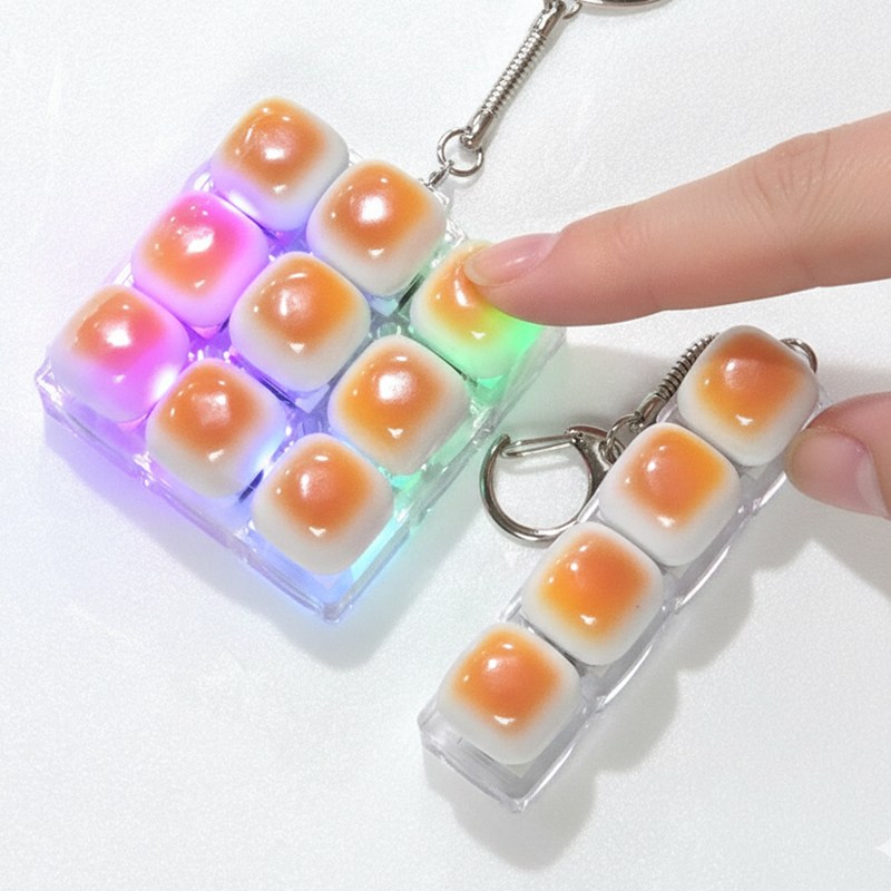 LED 딸깍이 키링 동글동글 시즌2 몽글몽글 브레드 불빛 키캡 피젯 11,500원