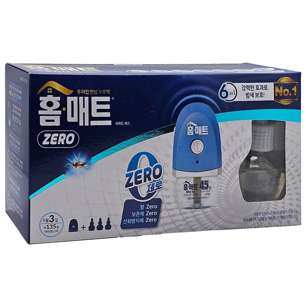 홈매트 리퀴드 제로 에스 히터 + 리필 3p 모기약 세트 14,400원