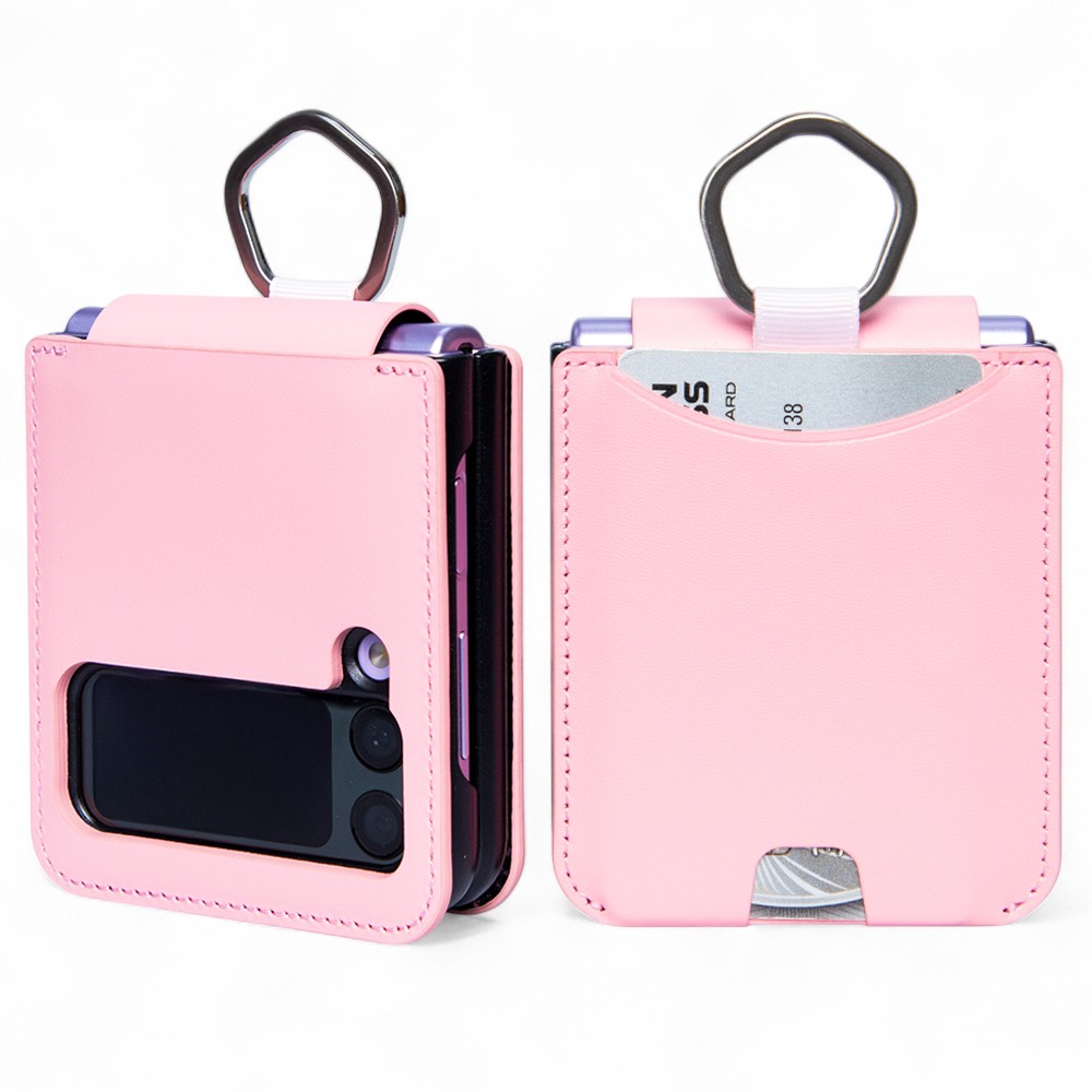 폰누리 갤럭시 Z플립 링 힌지보호 가죽 카드 휴대폰 케이스 26,800원