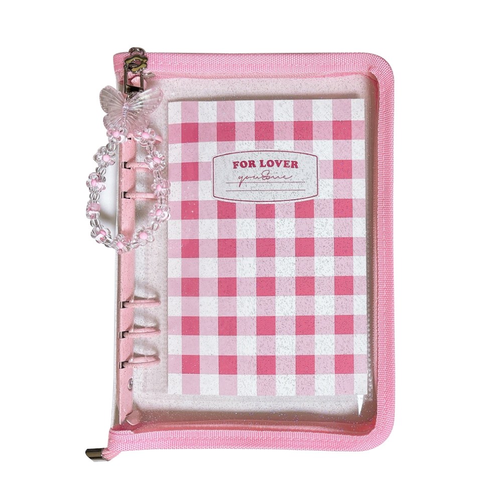 보라팬시 글리터 6공 지퍼 포카바인더 A5 9,900원