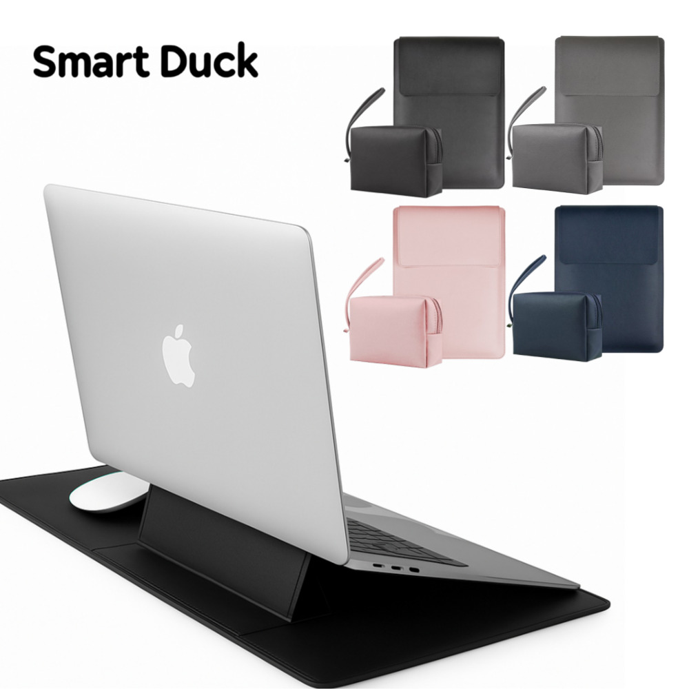 스마트덕 노트북 파우치 거치대 겸용 맥북 LG그램 삼성 가방 케이스, 심플블랙 22,900원