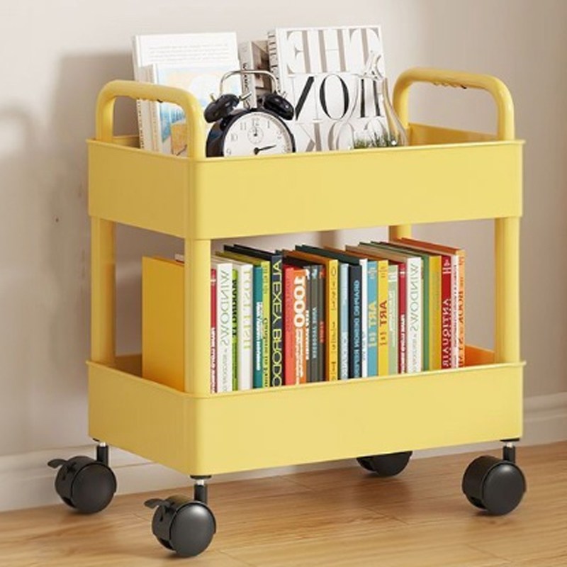 마벨인홈 공간활용 이동식 슬림 책장 감성 트롤리, 옐로우, 2단 13,900원