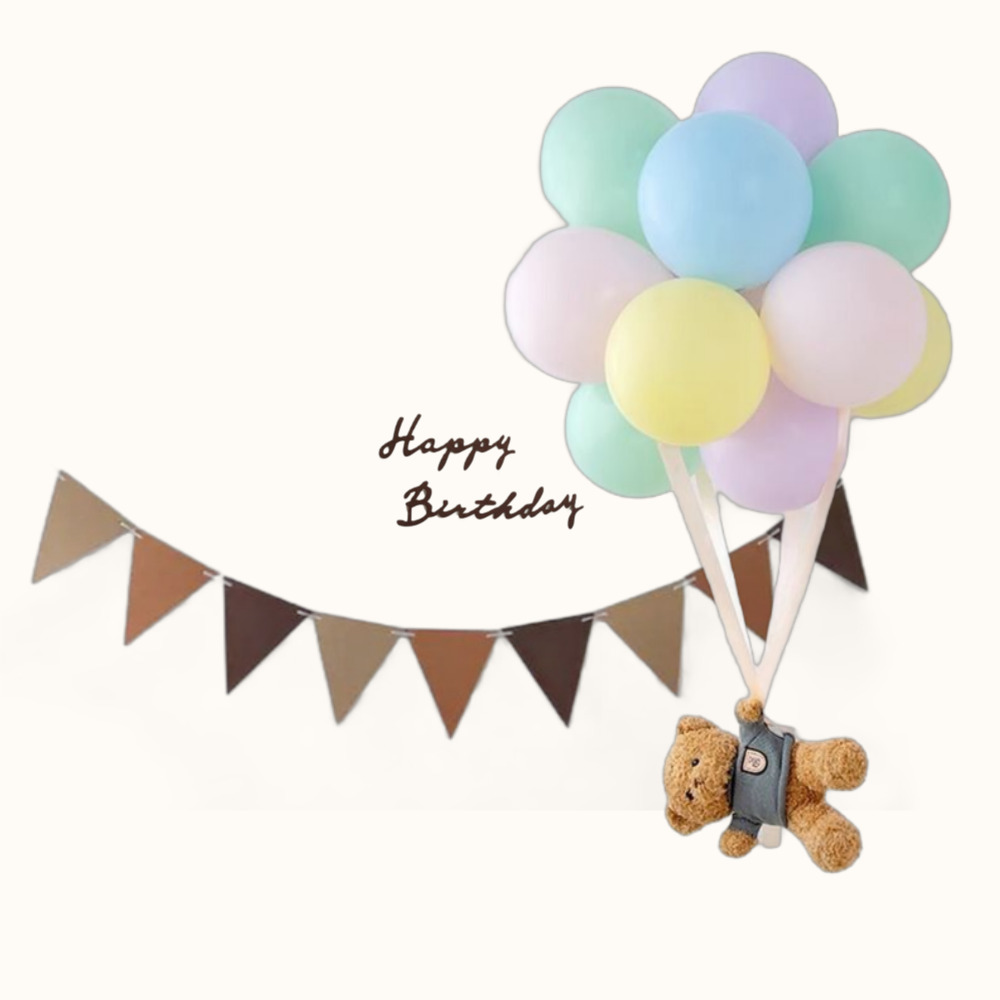 살림여왕 생일 파티 이벤트 베어 풍선 가랜드 세트 18,430원