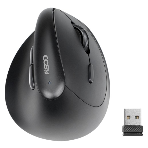 코시 작은 손 미니 버티컬 무소음 무선 마우스, 블랙, M4142WL, 현재가 23,900원