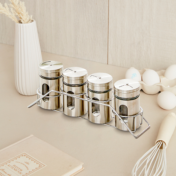 인블룸 스텐 양념통 4종 세트, 1세트, 양념통 100ml(4P) + 거치대 14,290원