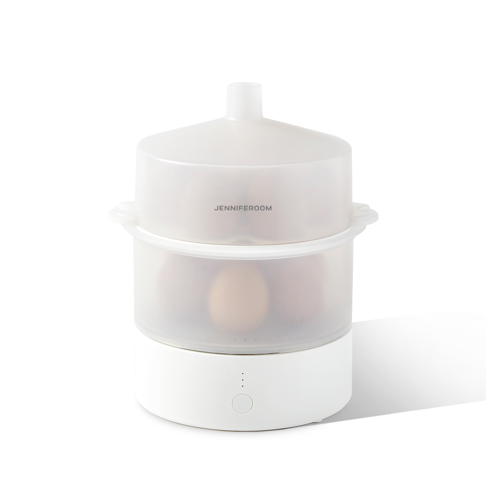 [다이어트 필수템] 제니퍼룸 말하는 스마트 에그보일러 계란찜기 7구 2단 72,300원