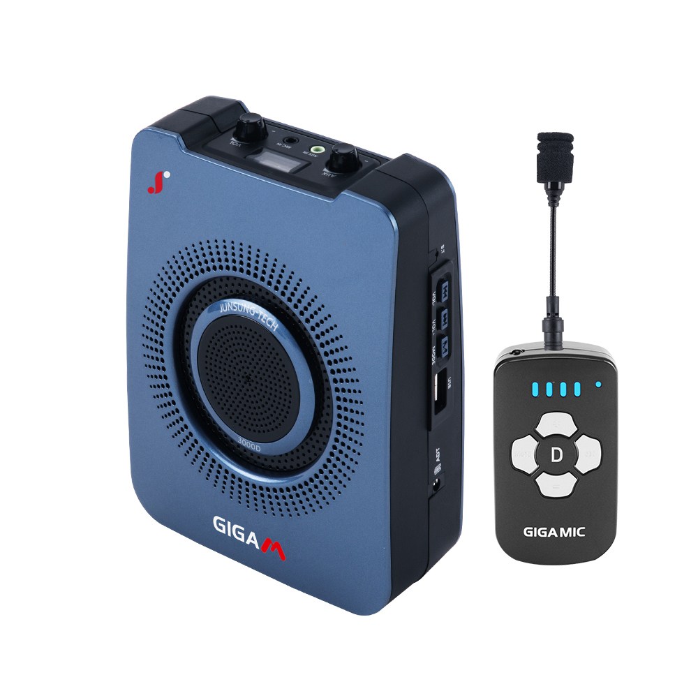 준성테크 기가엠 3000D 강의용 무선마이크 앰프 기가폰 블루투스 스피커 50W 수업용 야외 앰프 385,000원
