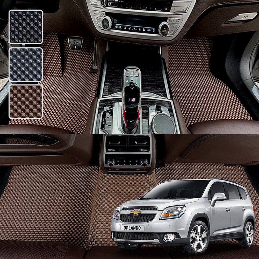 DXSOAUTO 올란도 전용 3D 엠보싱 차세대 고무매트 1열2열 세트, 블랙, 265 올란도 59,000원