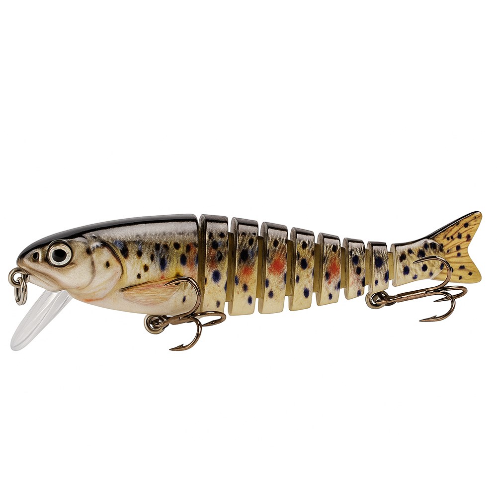 아띠꼴로 빅베이트 싱킹 플로팅 관절 미노우 배스 쏘가리 루어 농어 하드베이트, 도트/오커, 17g 4,500원