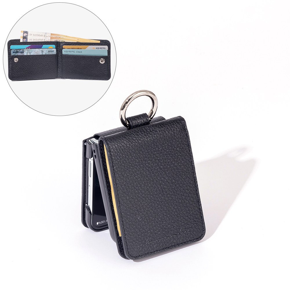 본아띠 다빈치 천연소가죽 토고 지갑형 갤럭시 Z플립6 F741N 전용 케이스 57,500원