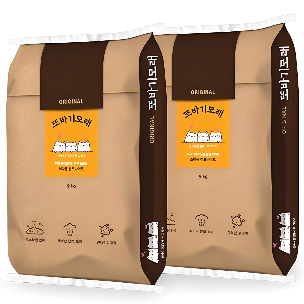 또바기 고양이모래 벤토나이트 오리지널 무향 18kg 국내생산 대용량, 2개, 9kg, 무향 24,560원