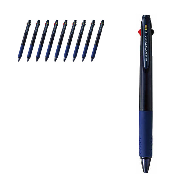 제트스트림 3색 멀티펜 SXE3-400 0.38mm, 딥네이비 N, 10개 33,000원