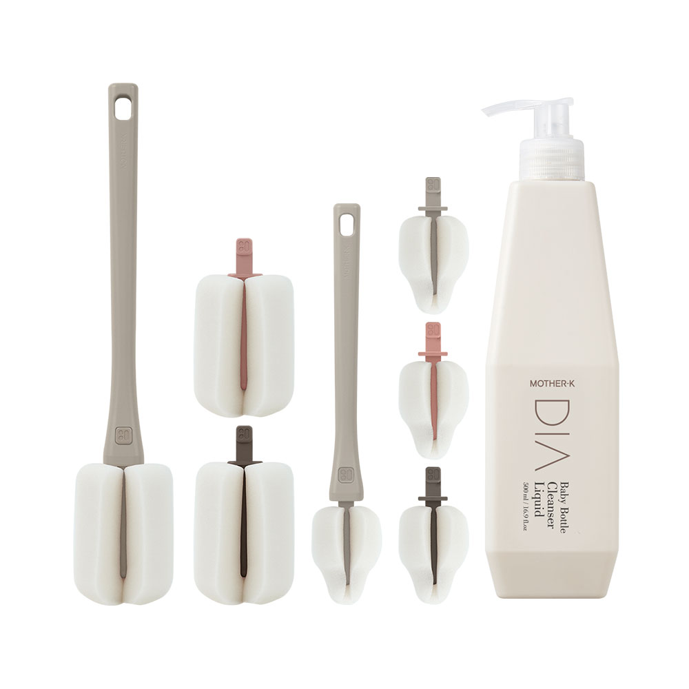 마더케이 리필형 스펀지 젖병솔 + 리필형 젖꼭지솔 + 디아 젖병세정제 세트 29,800원