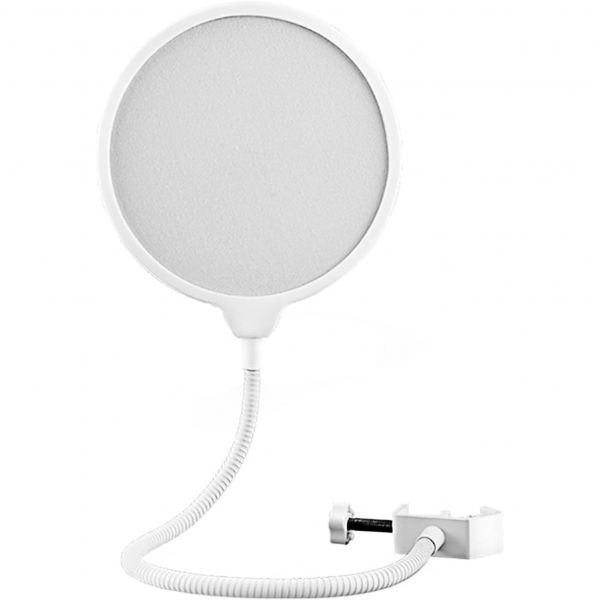 마이크 팝필터 기본형 잡음제거 스탠드 녹음용 팝 필터, 대형 이중 레이어 녹음 스튜디오 쉴드, 플렉서블 메탈 구스넥 프로페셔널 필터 화이트 50,700원