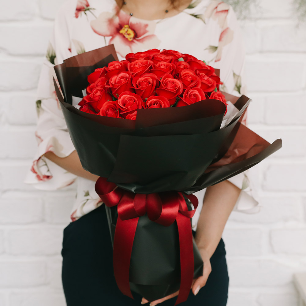 아스파시아 조화 블레이즈 로즈 비누 50송이 꽃다발 + 메시지픽 48,490원