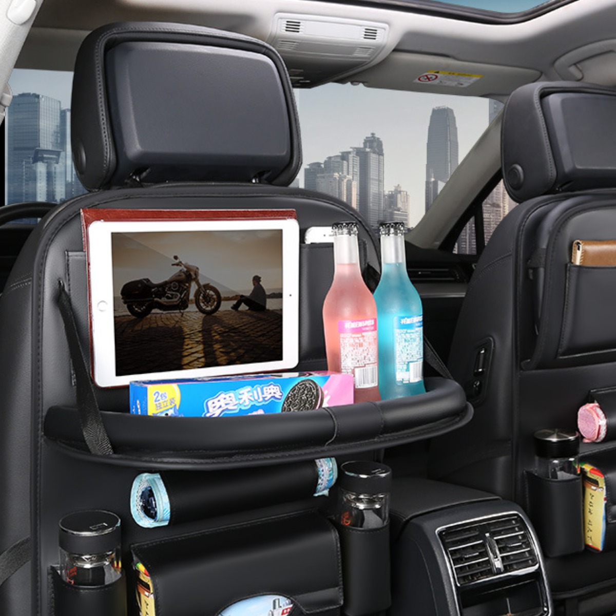 밍구랩 차량용 뒷좌석 테이블 태블릿 거치, 블랙, 1개 25,100원