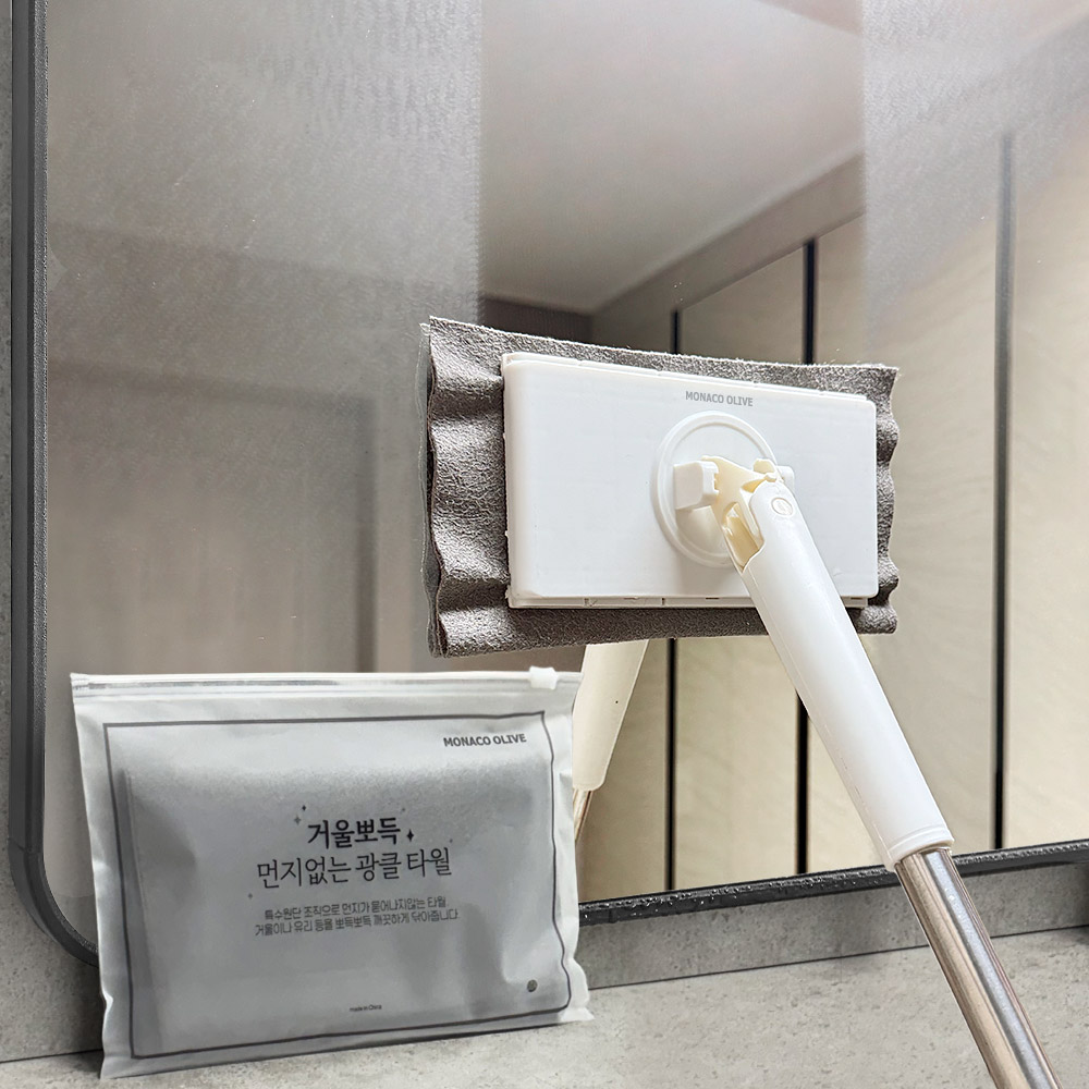 모나코올리브 노터치 거울뽀득 유리청소기 세트 12,900원