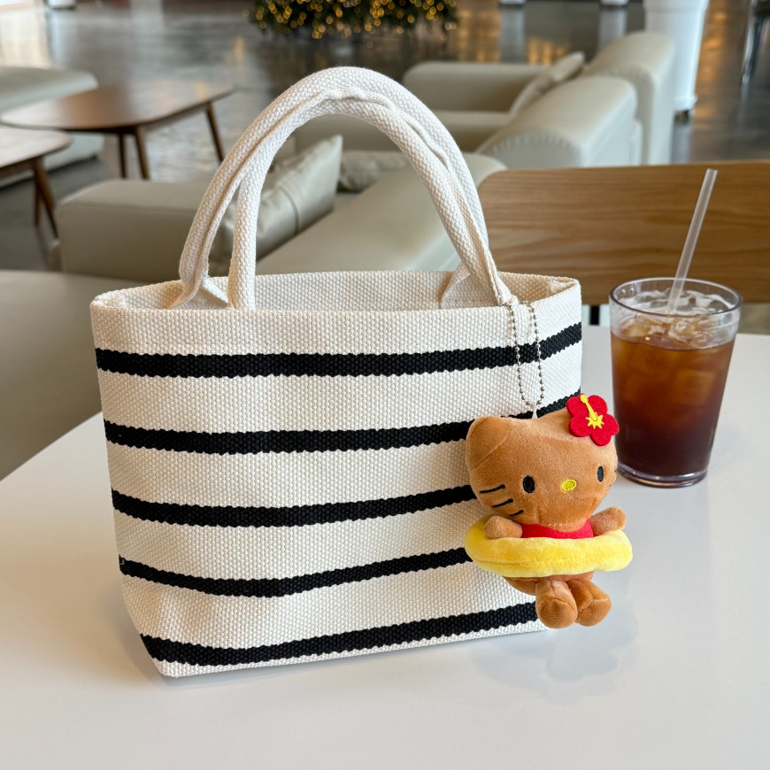 멜로우띵 캔버스 에코 토트백 스트라이프 18,900원