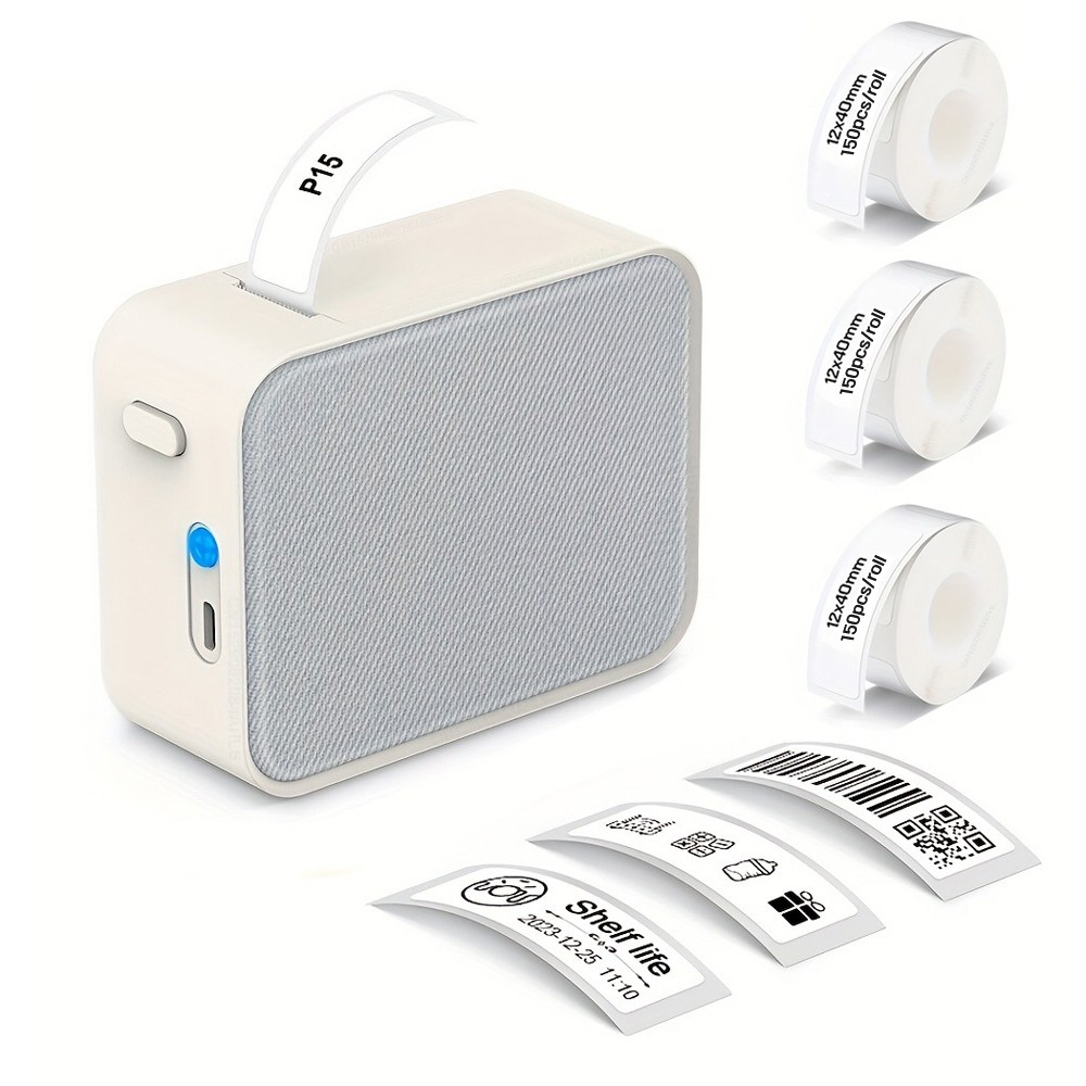 Allilio 무선 휴대용 라벨프린터 블루투스 네임스티커 감열식 라벨기 + 라벨지 3롤 20,590원