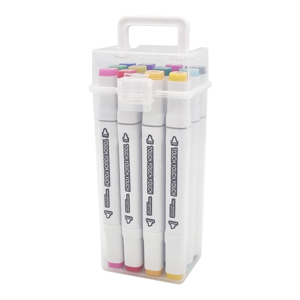 더이안 KC인증 마카펜 트윈 디자인 마카펜 12색 하드케이스 세트 2,400원