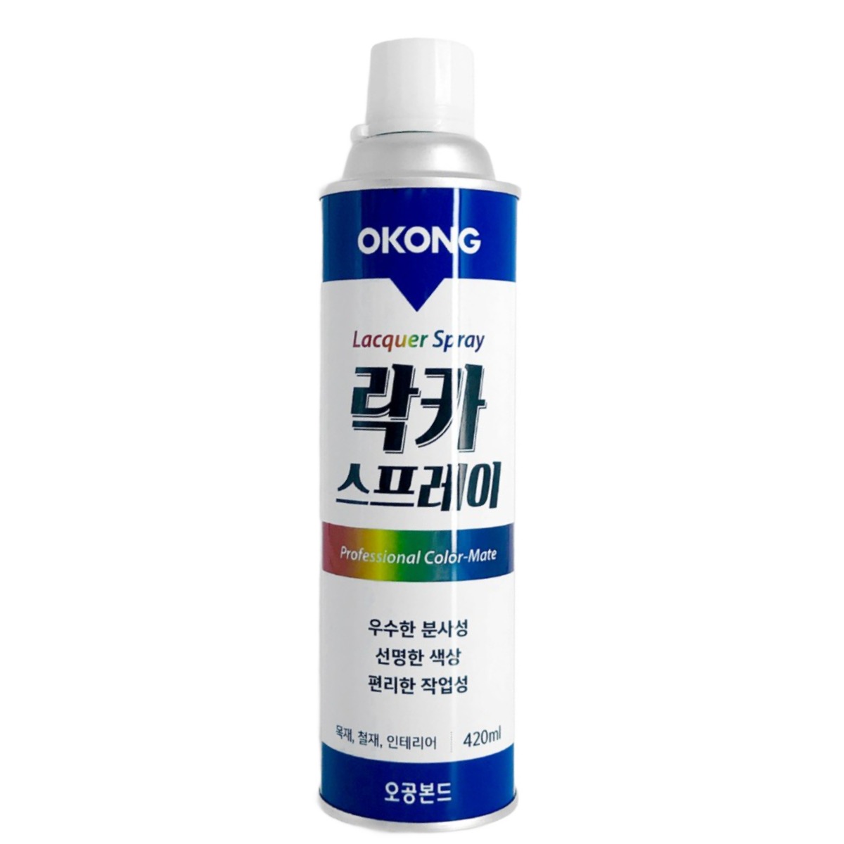 철공자 오공 락카 스프레이 스프레이 페인트 락카페인트 락커, 연회색, 1개, 420ml 4,600원