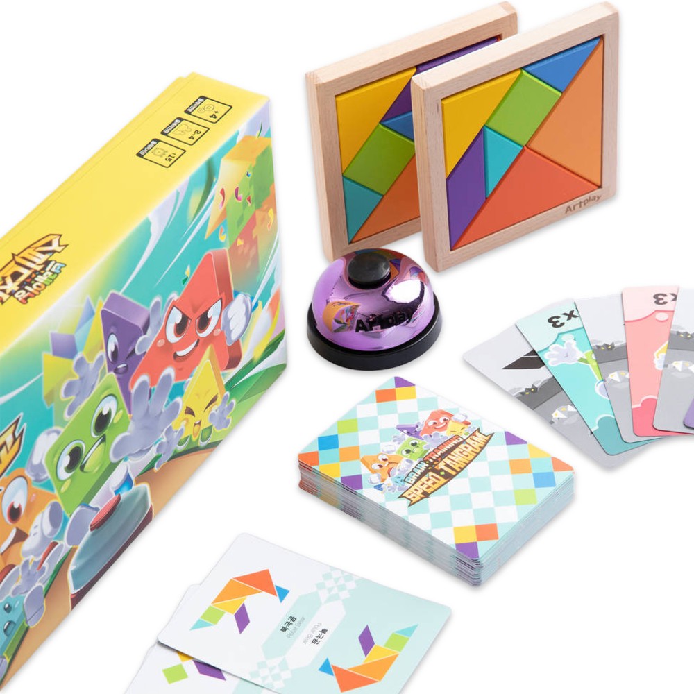 스피드칠교 칠교놀이 도형 퍼즐 보드게임 탱그램 판, 1개 34,340원