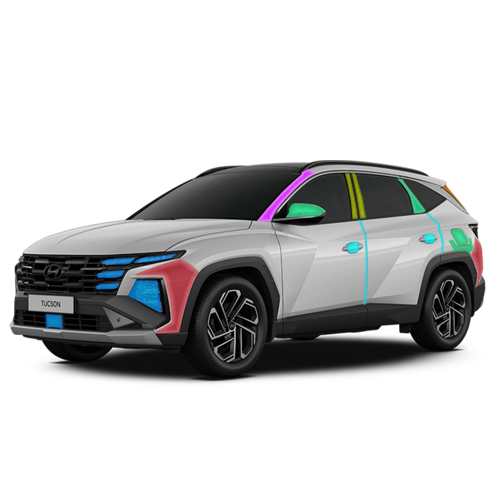 스킨엑스 투싼 NX4 페이스리프트 외장필수패키지C PPF 차량보호필름, 1개 198,000원